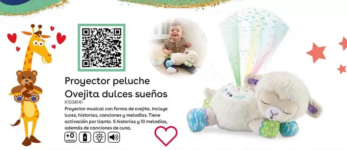 Oferta de Proyector Peluche Ovejita Dulces Sueños  en ToysRus