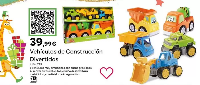 Oferta de Vehículos De Construcción Divertidos  por 39,99€ en ToysRus