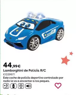 Oferta de Lamborghini De Policía R/C por 44,99€ en ToysRus