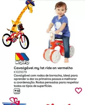 Oferta de Molto - Correpasillos My 1st Ride On Rojo  en ToysRus