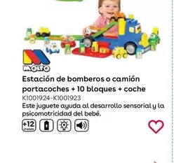 Oferta de Estación De Bomberos O Camión Portacoches + 10 Bloques + Coche en ToysRus