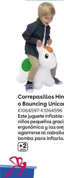 Oferta de Correpasillos Hinchable Bouncing Rodeo O Bouncing Unicornio en ToysRus