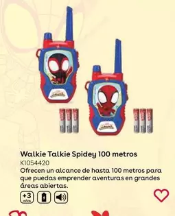 Oferta de Walkie Talkie Spidey 100 Metros  en ToysRus