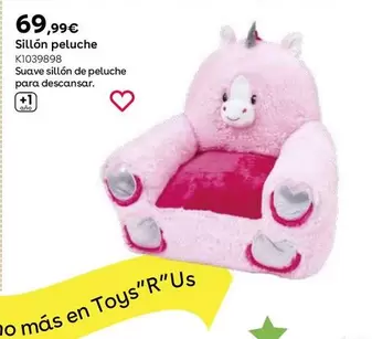 Oferta de Sillon Peluche por 69,99€ en ToysRus