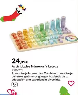 Oferta de Actividades Numeros Y Letras por 24,99€ en ToysRus