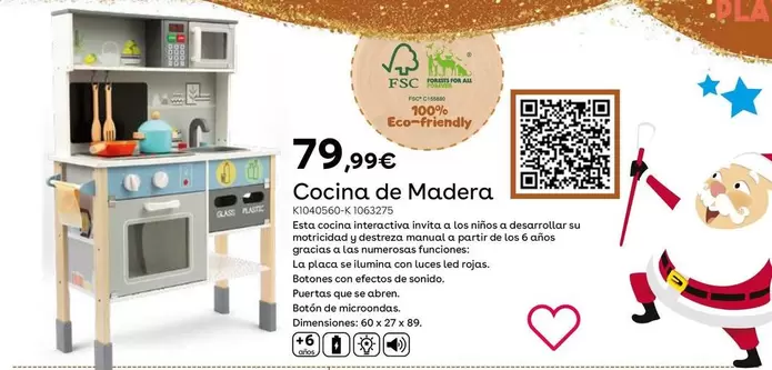 Oferta de Cocina De Madera por 79,99€ en ToysRus