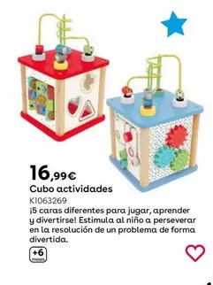 Oferta de Wood 'n' Play- Cubo Actividades por 16,99€ en ToysRus