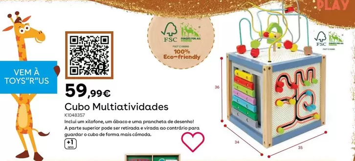 Oferta de Wood 'n' Play - Cubo Multiactividades por 59,99€ en ToysRus