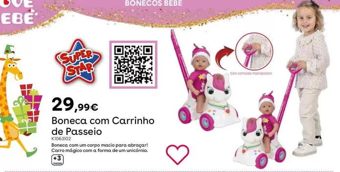 Oferta de Boneca Com Carrinho De Passeio por 29,99€ en ToysRus