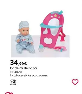 Oferta de Muñeco Con Trona por 34,99€ en ToysRus