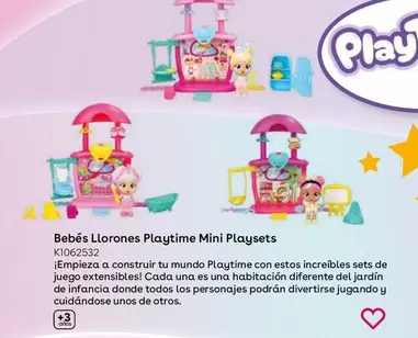 Oferta de Bebés Llorones - Playtime Mini Playsets en ToysRus