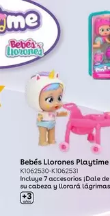 Oferta de Bebés Llorones - Playtime Muñeca Con Accesorios en ToysRus