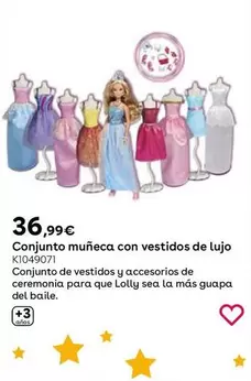 Oferta de Conjunto Muñeca Con Vestidos De Lujo por 36,99€ en ToysRus