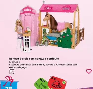 Oferta de Mattel - Barbie Muñeca Con Caballo Y Establo en ToysRus