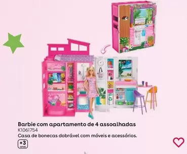 Oferta de Mattel - Barbie Con Apartamento 4 Estancias  en ToysRus