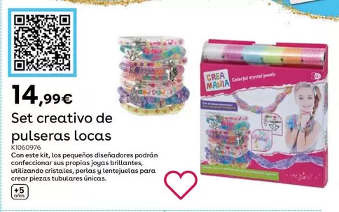 Oferta de Crea Mania - Set Creativo De Pulseras Locas  por 14,99€ en ToysRus