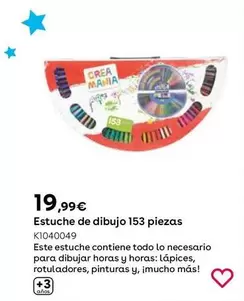 Oferta de Estuche De Dibujo 153 Piezas por 19,99€ en ToysRus