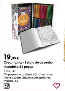 Oferta de Crea Mania - Estojo De Desenho Mandala 52 Pecas por 19,99€ en ToysRus