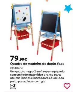 Oferta de Pizarra De Madera De Doble Cara por 79,99€ en ToysRus