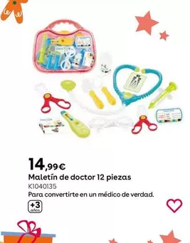 Oferta de Funny Home - Maletín De Doctor 12 Piezas por 14,99€ en ToysRus