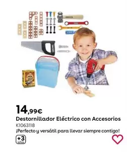 Oferta de Funny Home - Destornillador Eléctrico Con Accesorios por 14,99€ en ToysRus