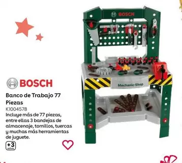 Oferta de Bosch - Banco De Trabajo 77 Piezas en ToysRus