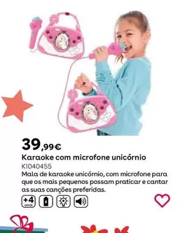 Oferta de Karaoke Con Micrófono Unicornio  por 39,99€ en ToysRus