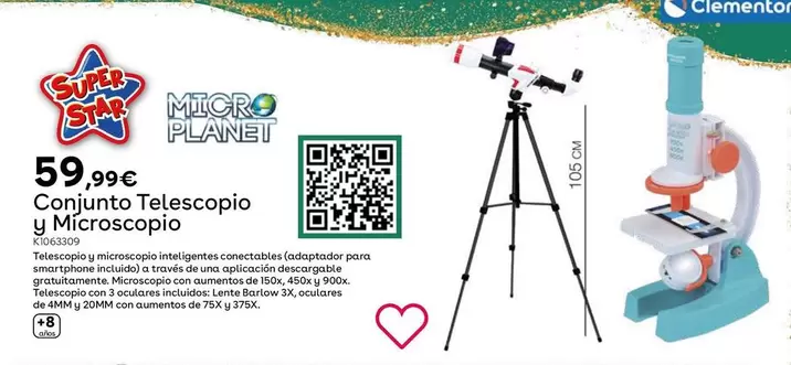 Oferta de  Conjunto Telescopio Y Microscopio  por 59,99€ en ToysRus