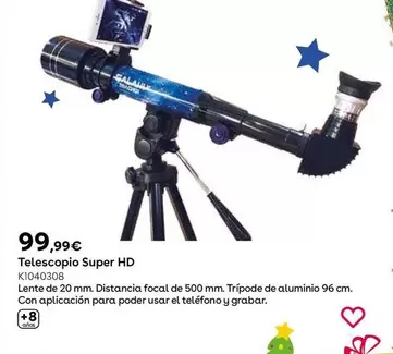 Oferta de Telescopio Super HD  por 99,99€ en ToysRus