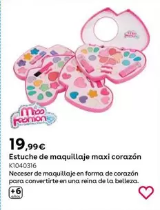 Oferta de Toysrus - Estuche De Maquillaje Maxi Corazón  por 19,99€ en ToysRus