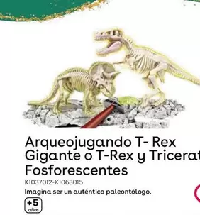 Oferta de Clementoni - T-Rex Y Triceratops Fosforescentes en ToysRus