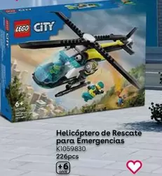 Oferta de LEGO - Helicóptero De Rescate Para Emergencias en ToysRus