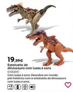 Oferta de Figura Dinosaurio Con Luces Y Sonido por 19,99€ en ToysRus