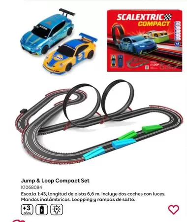 Oferta de Scalextric - Jump & Loop Compact Set en ToysRus