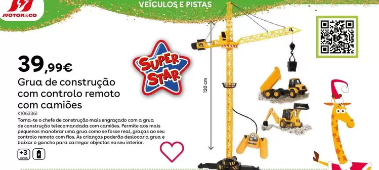 Oferta de Grúa De Construcción Telecontrolada Con Camiones por 39,99€ en ToysRus