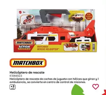 Oferta de Matchbox - Helicóptero De Rescate  en ToysRus