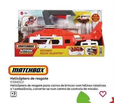 Oferta de Matchbox - Helicóptero De Rescate  en ToysRus