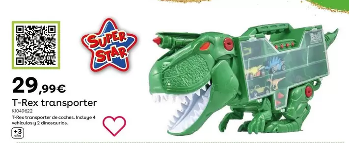 Oferta de Motor&Co - Super Star T-Rex Transporter por 29,99€ en ToysRus