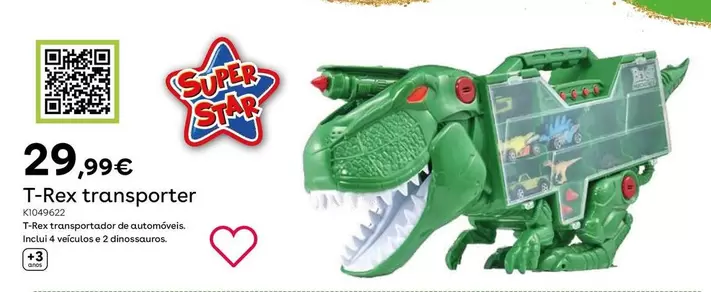 Oferta de Motor&Co - Super Star T-Rex Transporter por 29,99€ en ToysRus