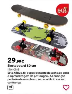 Oferta de Skateboard 80 Cm por 29,99€ en ToysRus