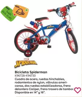 Oferta de Bicicleta Spiderman  en ToysRus