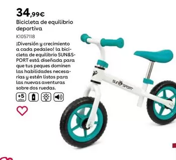 Oferta de Bicicleta De Equilibrio Deportiva por 34,99€ en ToysRus