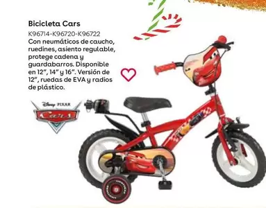 Oferta de  Bicicleta Cars  en ToysRus