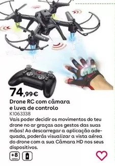 Oferta de  Dron RC Con Cámara Y Guante Control  por 749,99€ en ToysRus