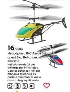 Oferta de Motor & Co - Helicóptero R/C Aero Quest Sky Balancer  por 16,99€ en ToysRus