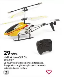 Oferta de Helicóptero 3,5 CH por 29,99€ en ToysRus