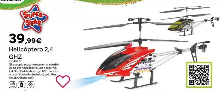 Oferta de Motor & Co - Helicóptero 2,4 GHZ por 39,99€ en ToysRus