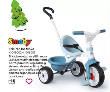 Oferta de Smoby - Triciclo Be Move  en ToysRus