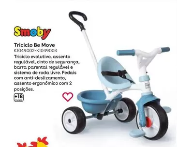 Oferta de Smoby - Triciclo Be Move  en ToysRus