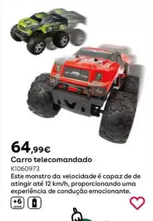 Oferta de Coche Teledirigido Monster Truck 4x4  por 64,99€ en ToysRus